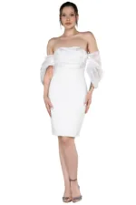 white evening dress
