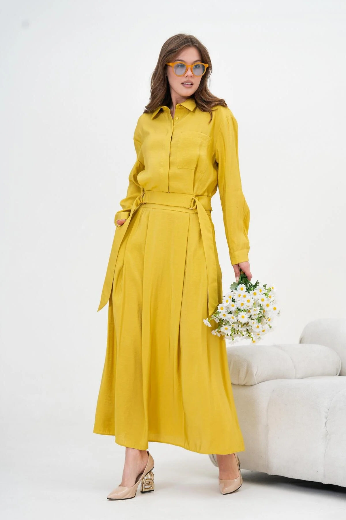 IMG_0255 Women’s Skirt and Blouse Set | Cotton–Viscose Regular Fit Outfit - Image 1